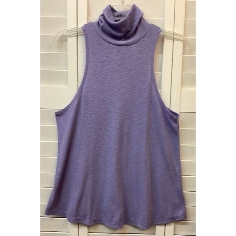 Purple Mock Turtleneck Sleeveless Tank Top By Intimately Free People S